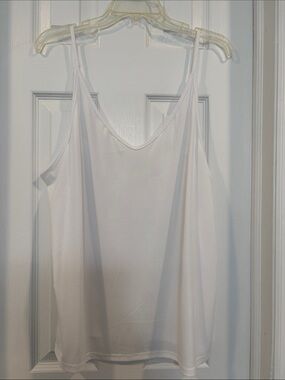 Classic White Women’s V-Neck Tank Top (Never worn)